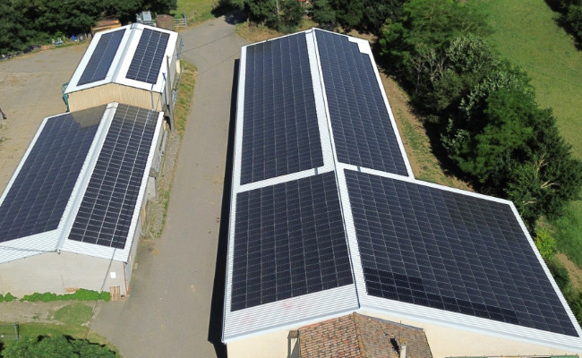 Bâtiment agricole photovoltaïque