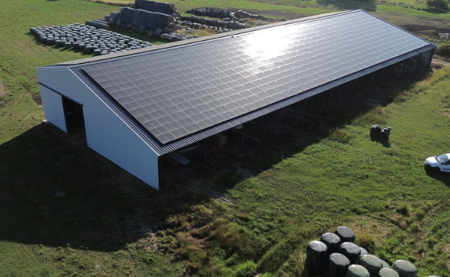 Hangar agroalimentaire photovoltaïque